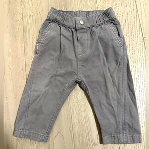 Zara Gray Denim Jean Trouser Pants Size 9-12 months Baby